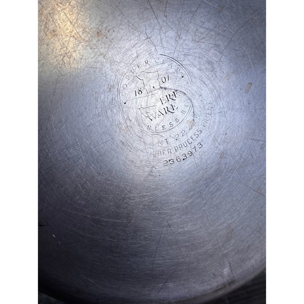 COPPER CLAD STAINLESS STEEL POT WITH LID 3 QUART CAPACITY 7 INCH‎ DIAMETER - Picture 6 of 8